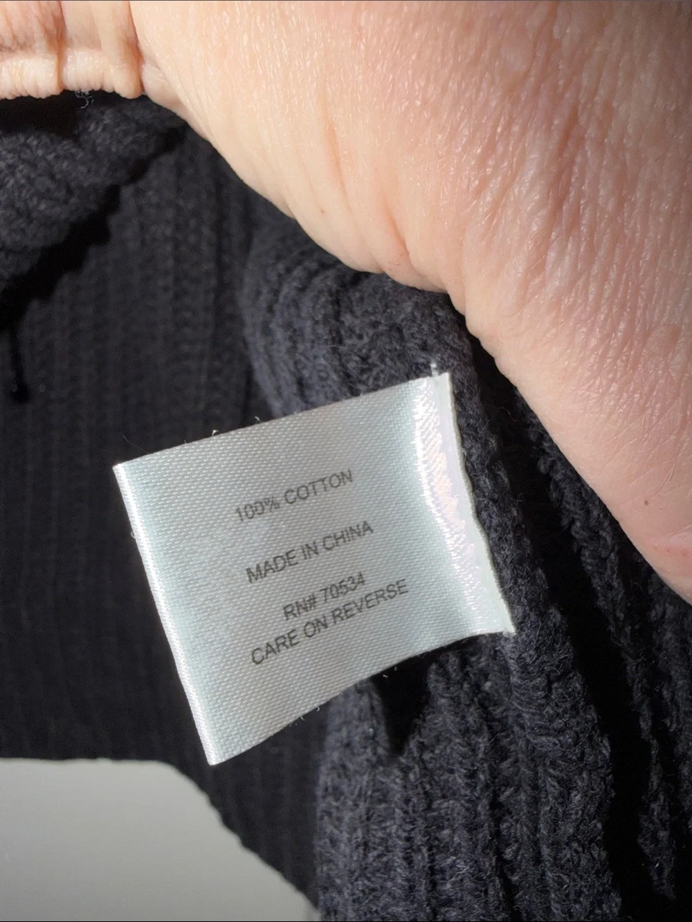 Men’s Orvis Washed Black Ribbed Henley Sweater with Cuff Patches. Sz L